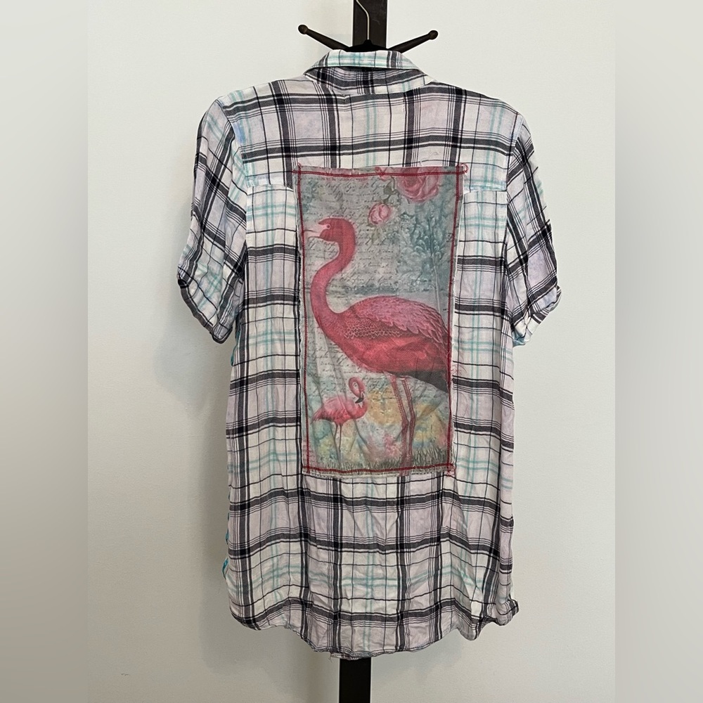 The Nu Vintage Patchwork Button Up Women’s Top